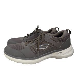 SKECHERS Go Walk 6 Mens Size 9.5 US Khaki Brown Sneakers Walking Shoes 216203